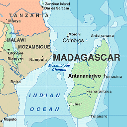 madagascar politique carte